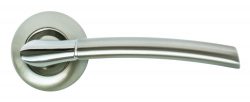 Дверная ручка RAP 6 SN/CP белый никель/полированный хром