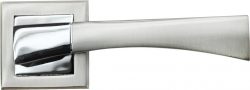 Дверная ручка RAP 12-S SN/CP белый никель/полированный хром