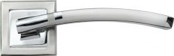 Дверная ручка RAP 13-S SN/CP белый никель/полированный хром