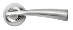 Дверная ручка RAP 18 SN/CP белый никель/полированный хром